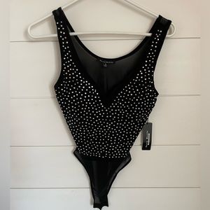 Rhinestone body suit